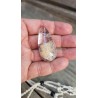 Pendentif goutte en Lodolite ou Quartz jardin