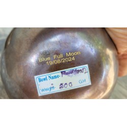 Pack Bol Tibétain 7 métaux 500grs Blue Full Moon + pierre chamane