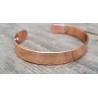 Bracelet magnétique pur cuivre martelé 1cm aimants