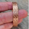 Bracelet en cuivre 1cm avec aimants Fleur de vie
