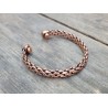 Bracelet Tibétain cuivre tressé 8mm