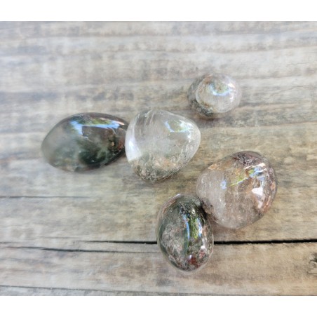 29grs de Galets en Quartz Chamane Lodolite