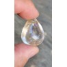 Pendentif goutte en Quartz rutile doré