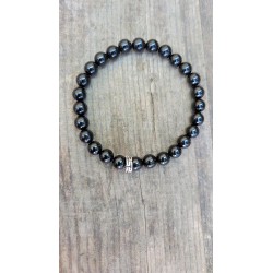 Bracelet en Spinelle noire 6mm Femme