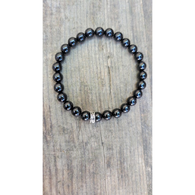 Bracelet en Spinelle noire 6mm Femme