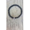 Bracelet en Spinelle noire 6mm Femme