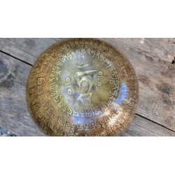 Bol chantant Tibétain 7 métaux 1675grs Tara Verte