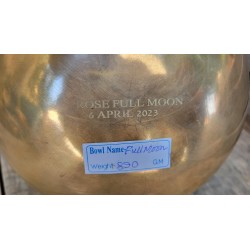 Bol Tibétain 7 métaux 890grs Full moon Rose 2023