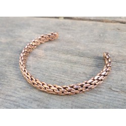 Bracelet indien chaine en cuivre 0.9cm