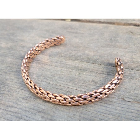 Bracelet indien chaine en cuivre 0.9cm