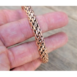 Bracelet indien chaine en cuivre 0.9cm