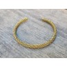 Bracelet indien en laiton motif chaine 0.6cm