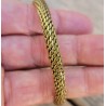 Bracelet indien en laiton motif chaine 0.6cm