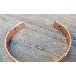 Bracelet magnétique en pur cuivre motif tribal