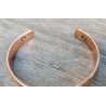 Bracelet magnétique en pur cuivre motif tribal