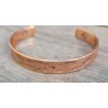 Bracelet magnétique en pur cuivre motif tribal