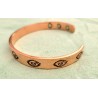 Bracelet magnétique en pur cuivre motif 3ème Oeil