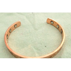 Bracelet magnétique en pur cuivre mantra Shiva