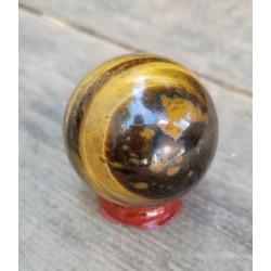 Sphère en Œil de Tigre 45mm 129grs