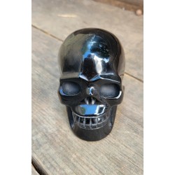 Crâne en Obsidienne noire 10cm 780grs