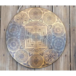 Gong tibétain 7 métaux 50cm 3040grs
