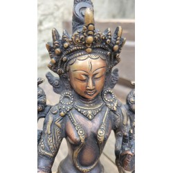 Statue de Bouddha  Tara Blanche 22cm