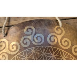 Gong Tibétain 7 métaux 3010grs 50.5cm