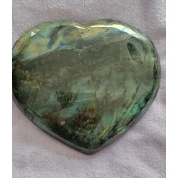 Coeur en Labradorite 650grs 14cm