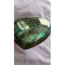 Coeur en Labradorite 650grs 14cm