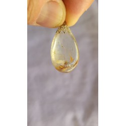2 cabochons Quartz rutile doré 27grs